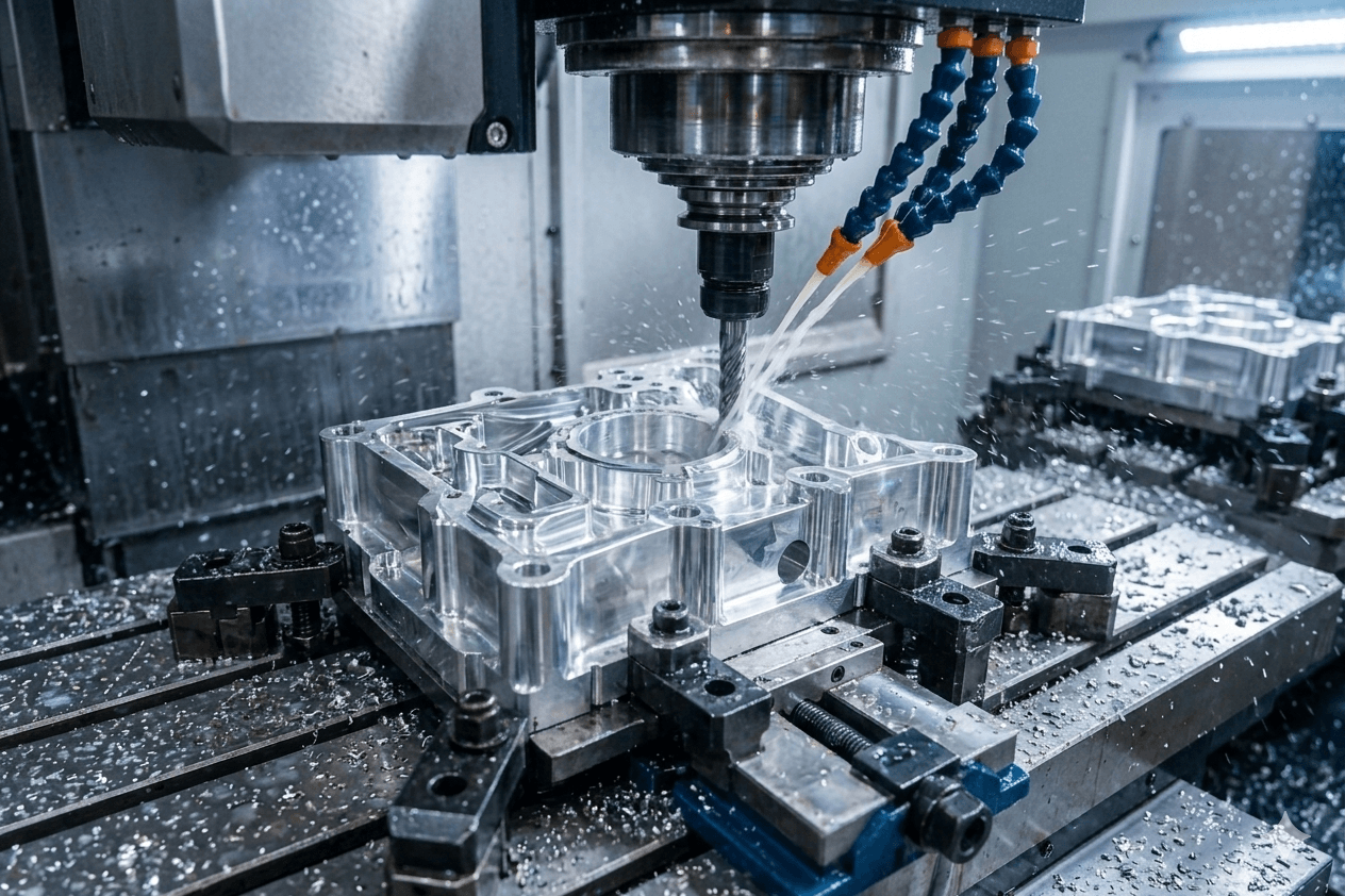 CNC and VMC machining centers at DMCG Engineering facility in Pune